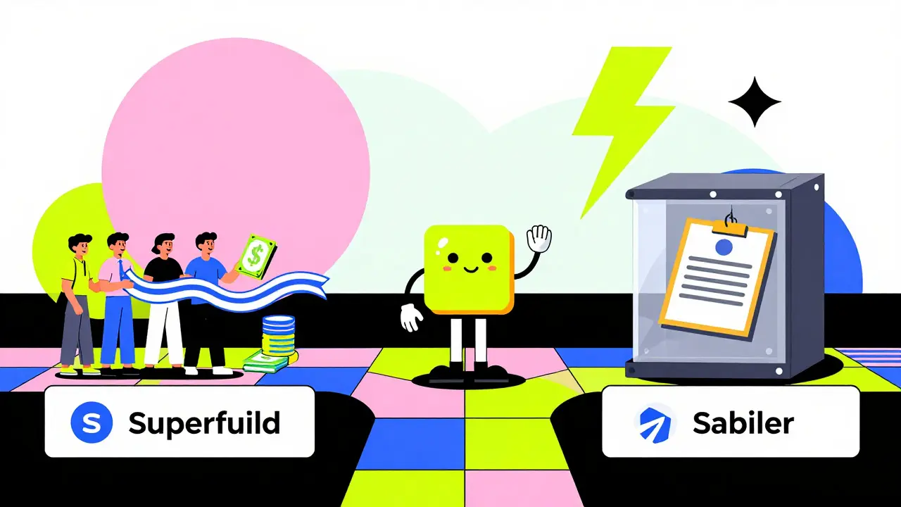 Playful graphic depicting choice between payroll streaming and secure grant vesting